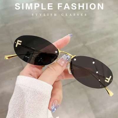 Luxury Diamond-Encrusted Oval Sunglasses Profile Picture